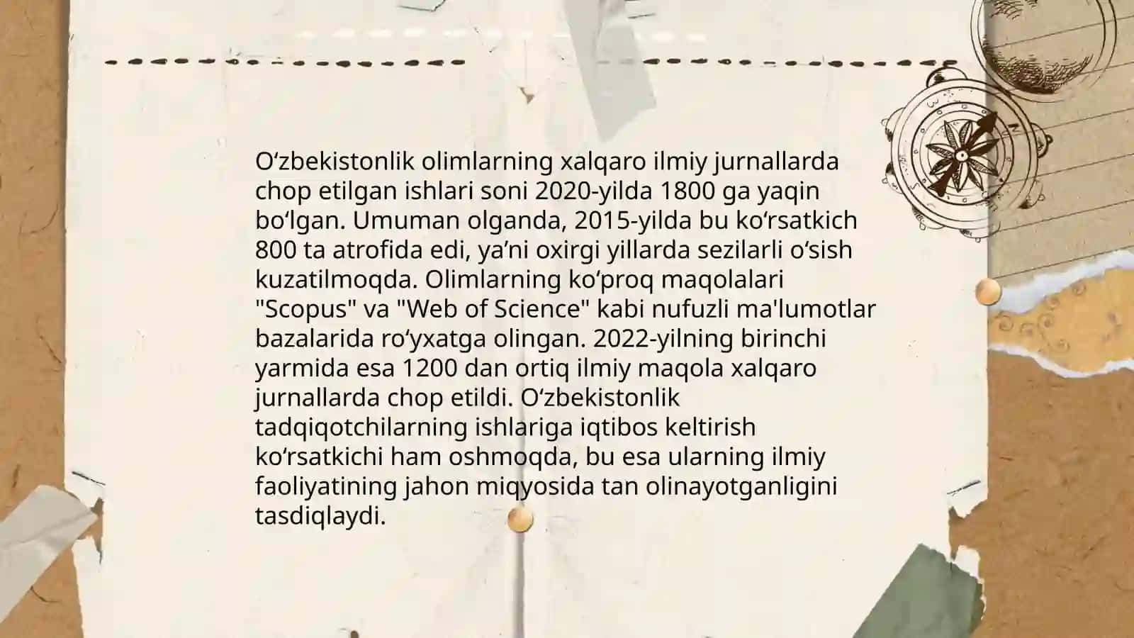 Ôzbekistonning biologik olimlari dunyo miqyosida 4