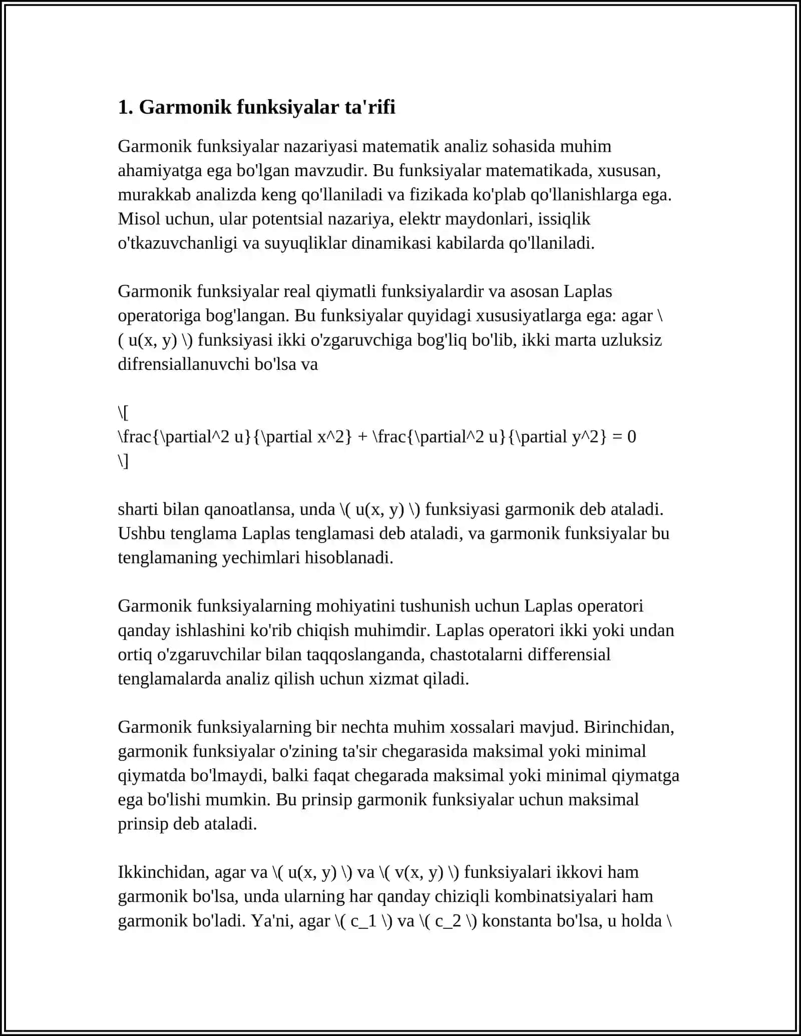 GARMONIK FUNKSIYALAR 4