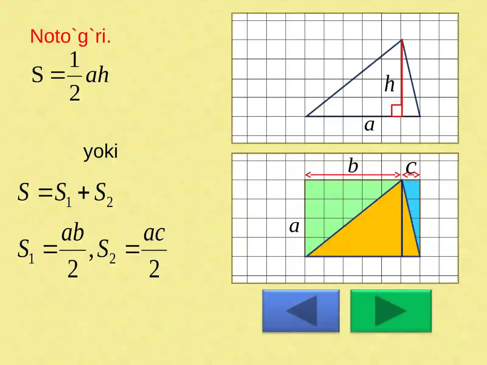 Geometrik masalalar yechish metodlari haqida 4