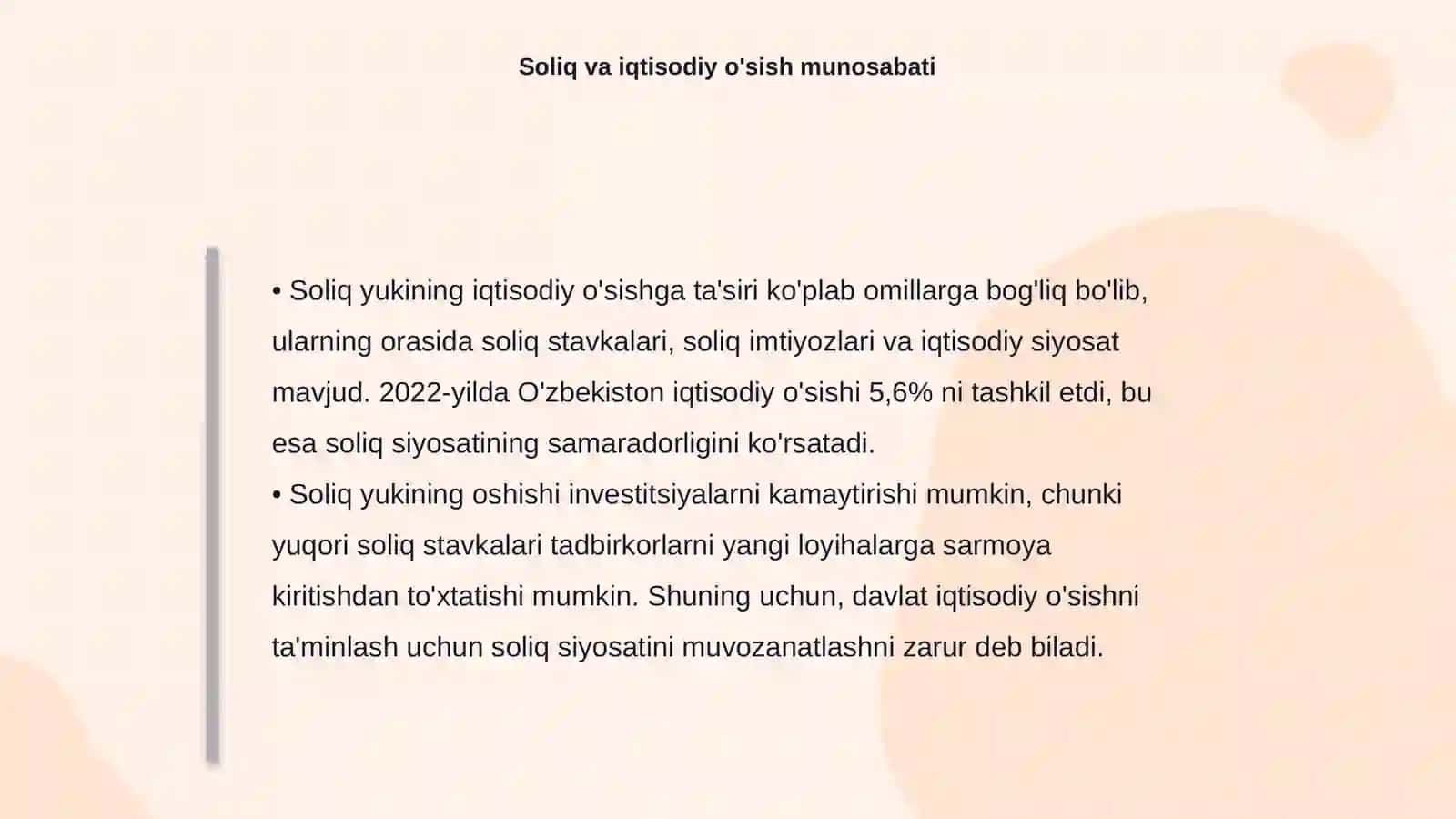 Soliq yukining iqtisodiy taʼsiri 4