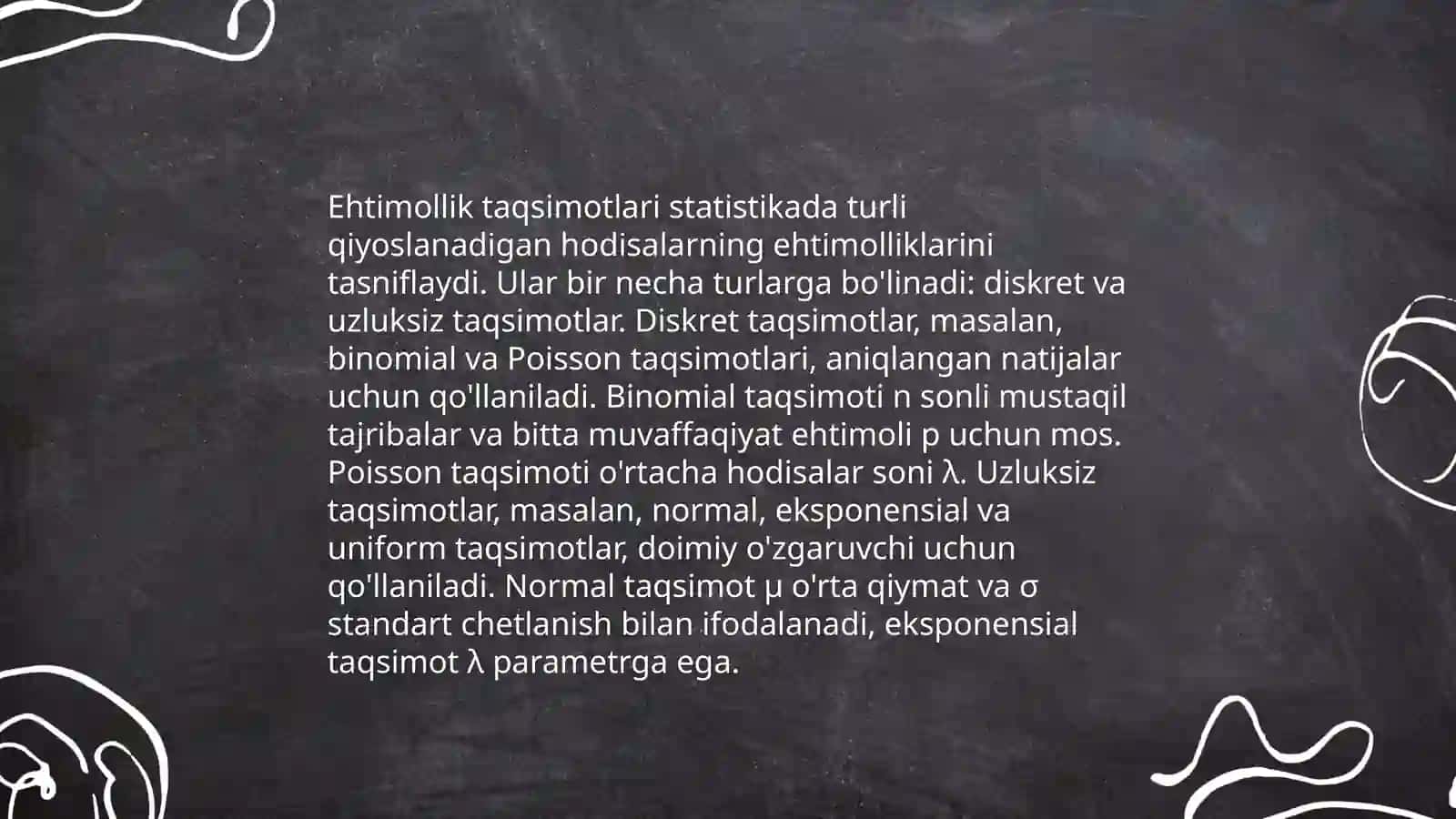 Kompyuter lingvistikasida ehtimollik nazariyasi 4