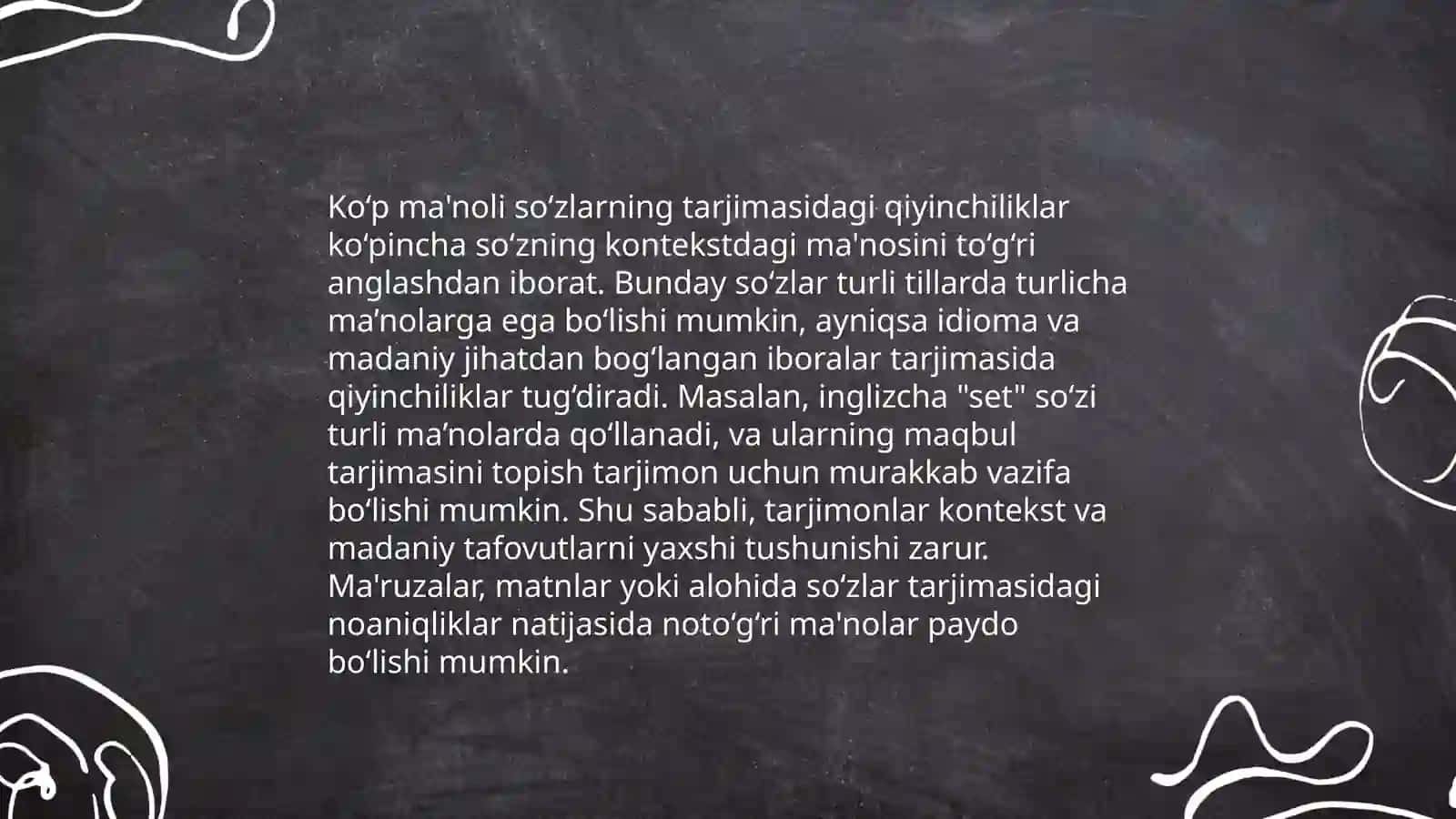 Tarjimadagi uchraydigan leksik muommolar 4