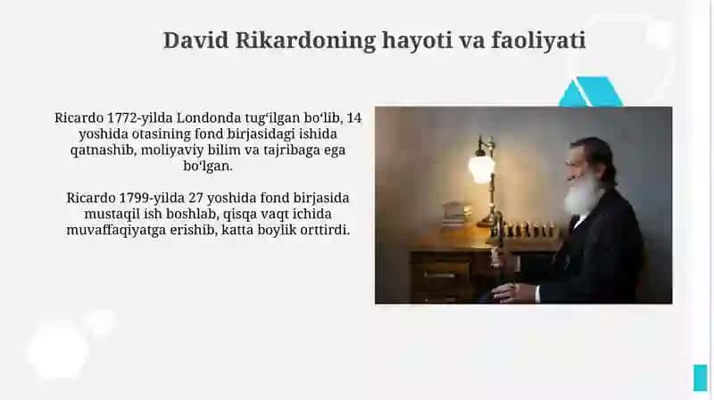 Devid Rikardoning Iqtisodiy Talimotlari 4