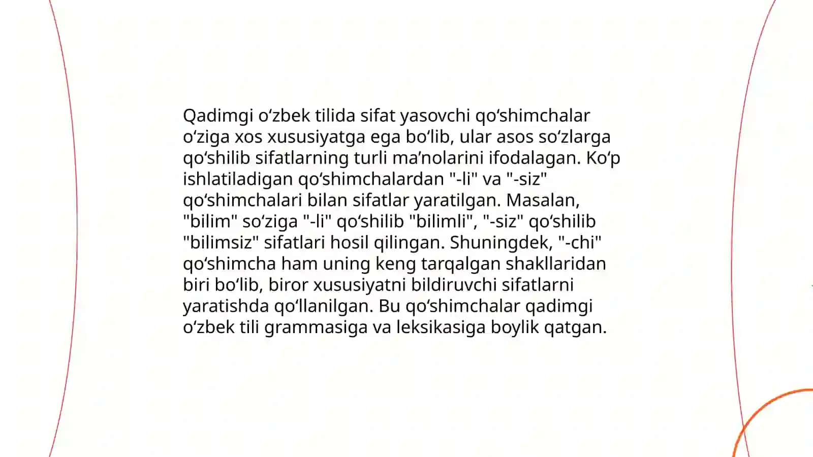 Sifat yasovchi qo'shimchalar 4
