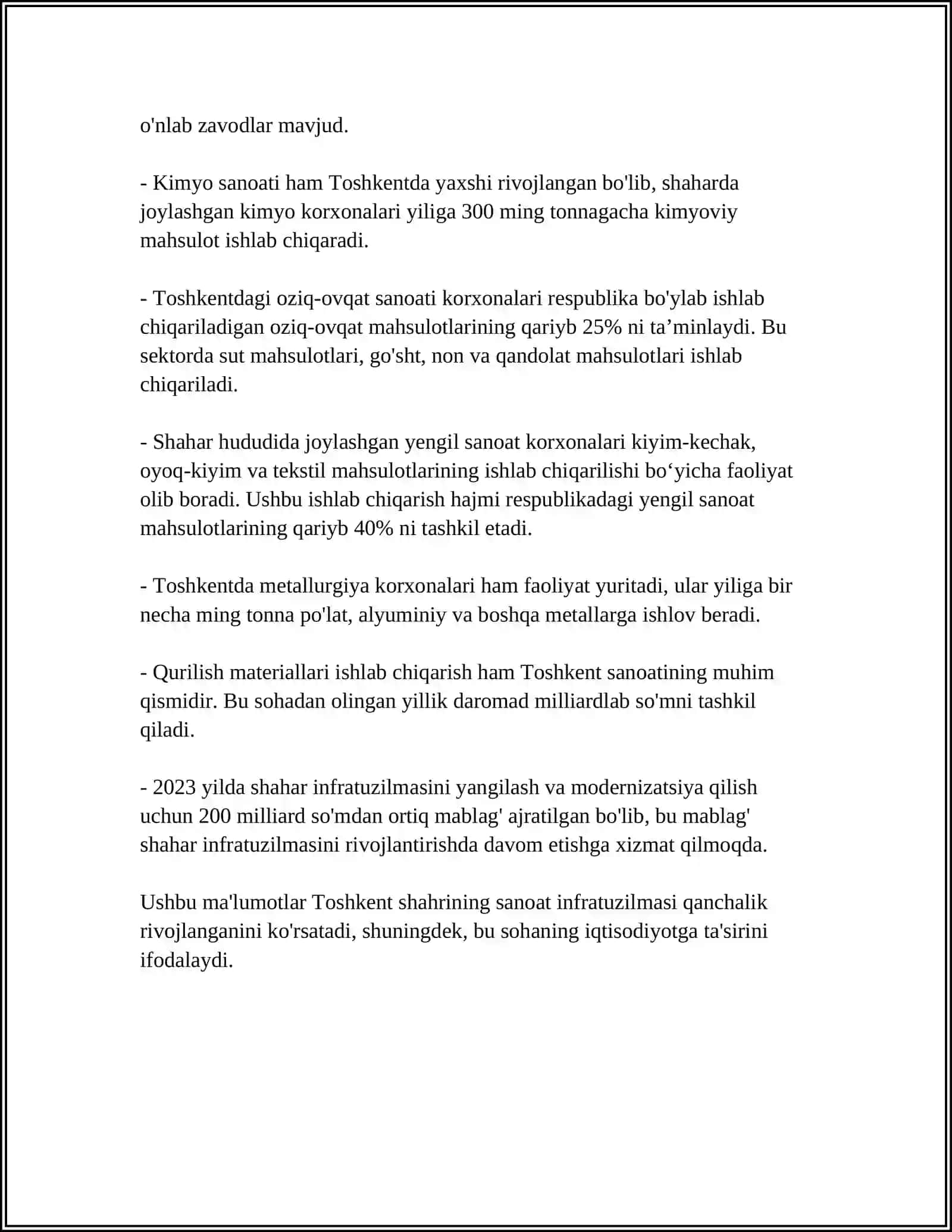OʻZBEKISTONNING INDUSTRIAL SHAHARLARI 4