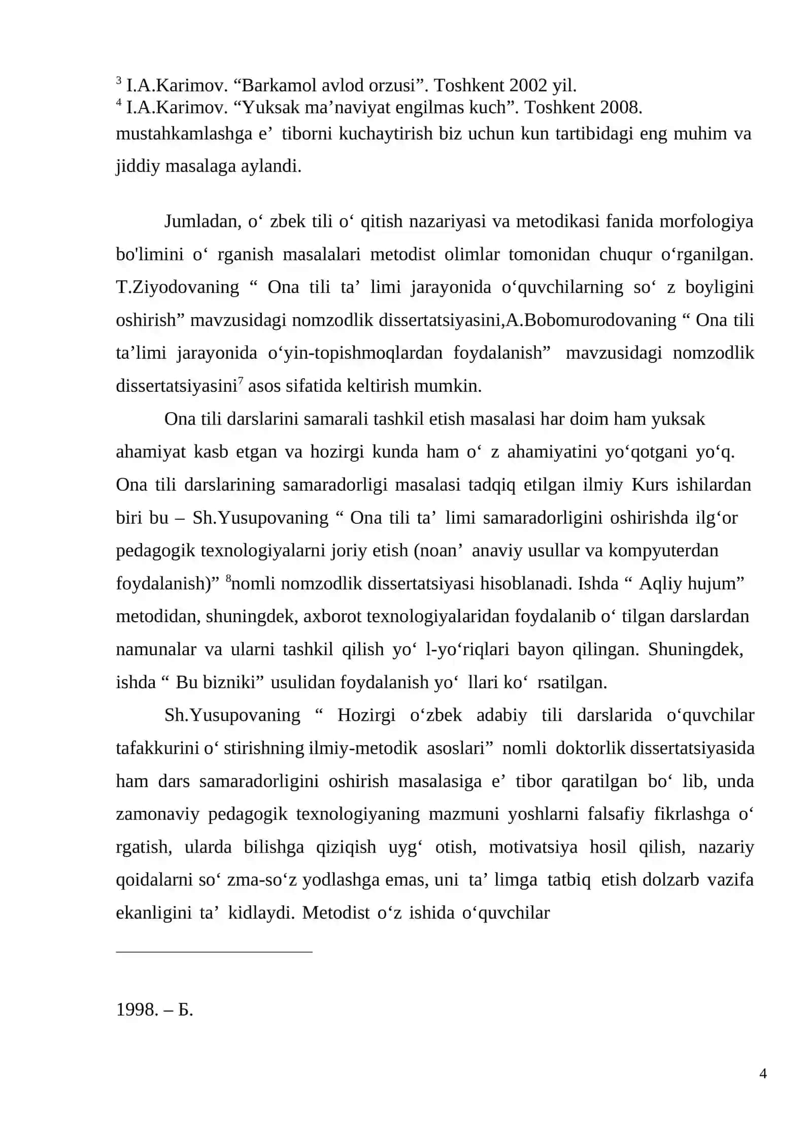 UYUSHGAN GAPNI BADIIY MATNDA QO’LANILISHI 4