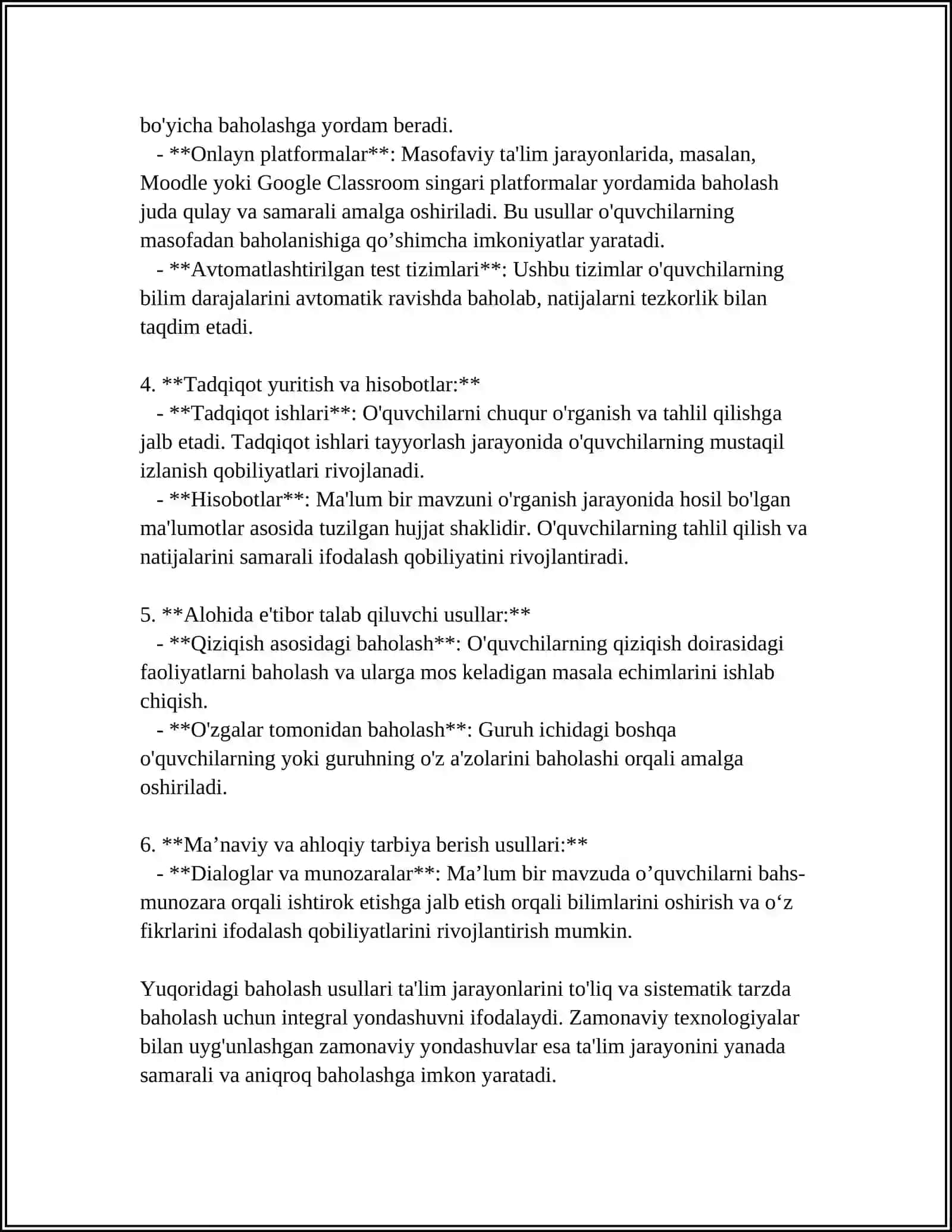 UMUMTA’LIM MAKTABLARIDA O’QUV JARAYONINI TAHLIL QILISH.DALOLATNOMA TUZISH 4