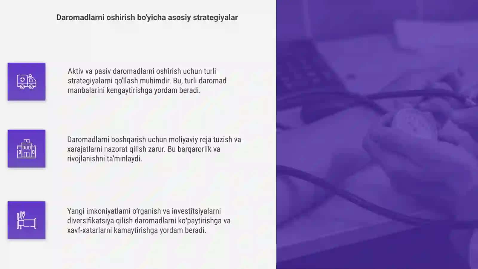 Aktiv va pasiv daromadlarni oshirish va boshqarish usulari 4