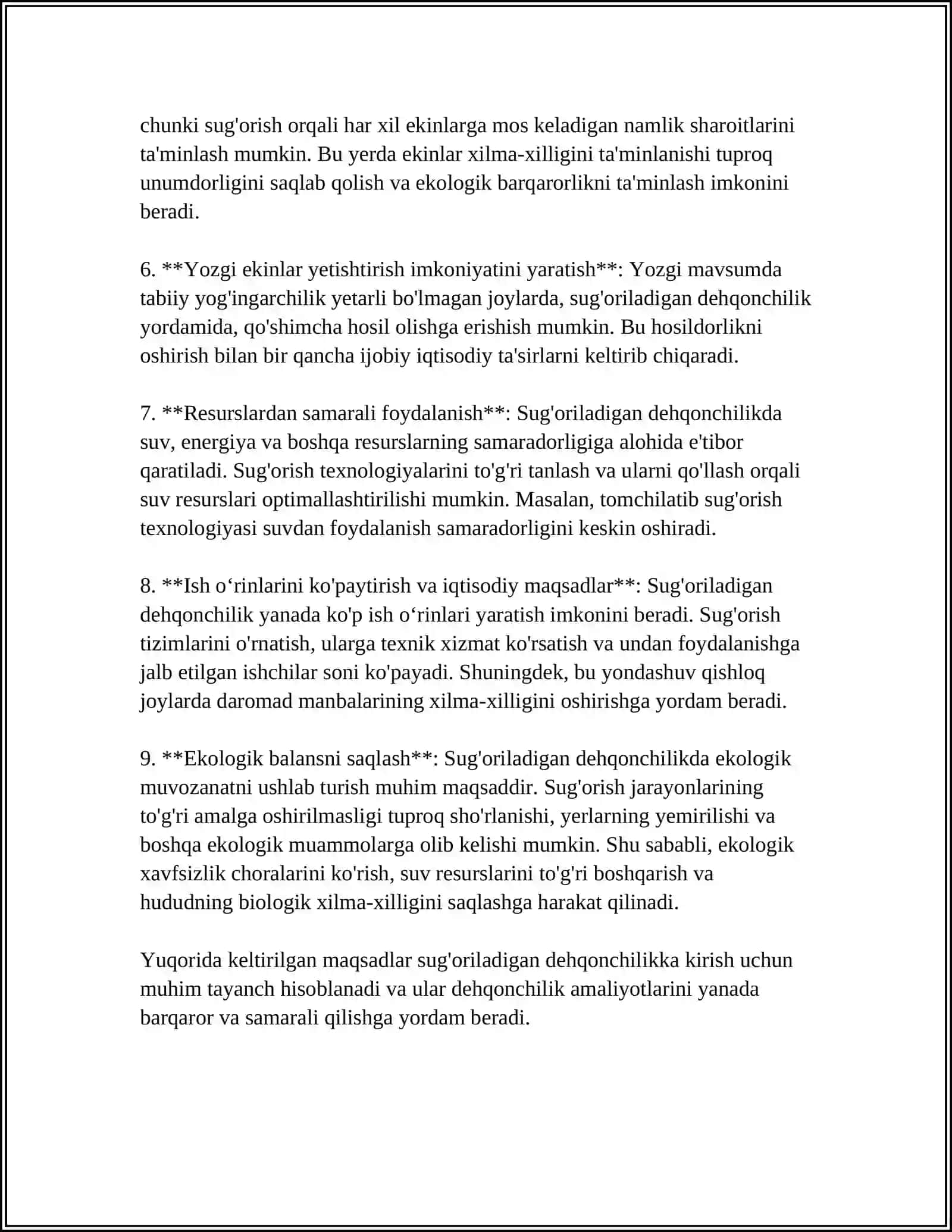 SUĞORILADIGAN DEHQONCHILIKNING FIZIOLOGIK ASOSLARI 4