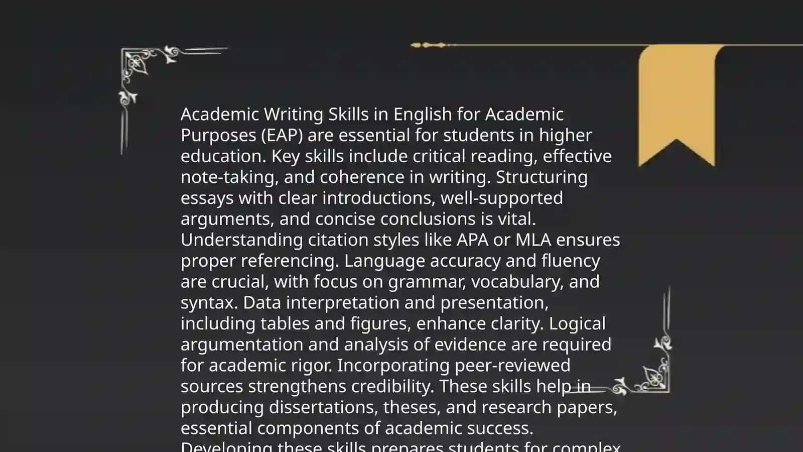 EAP and its functions in education 4