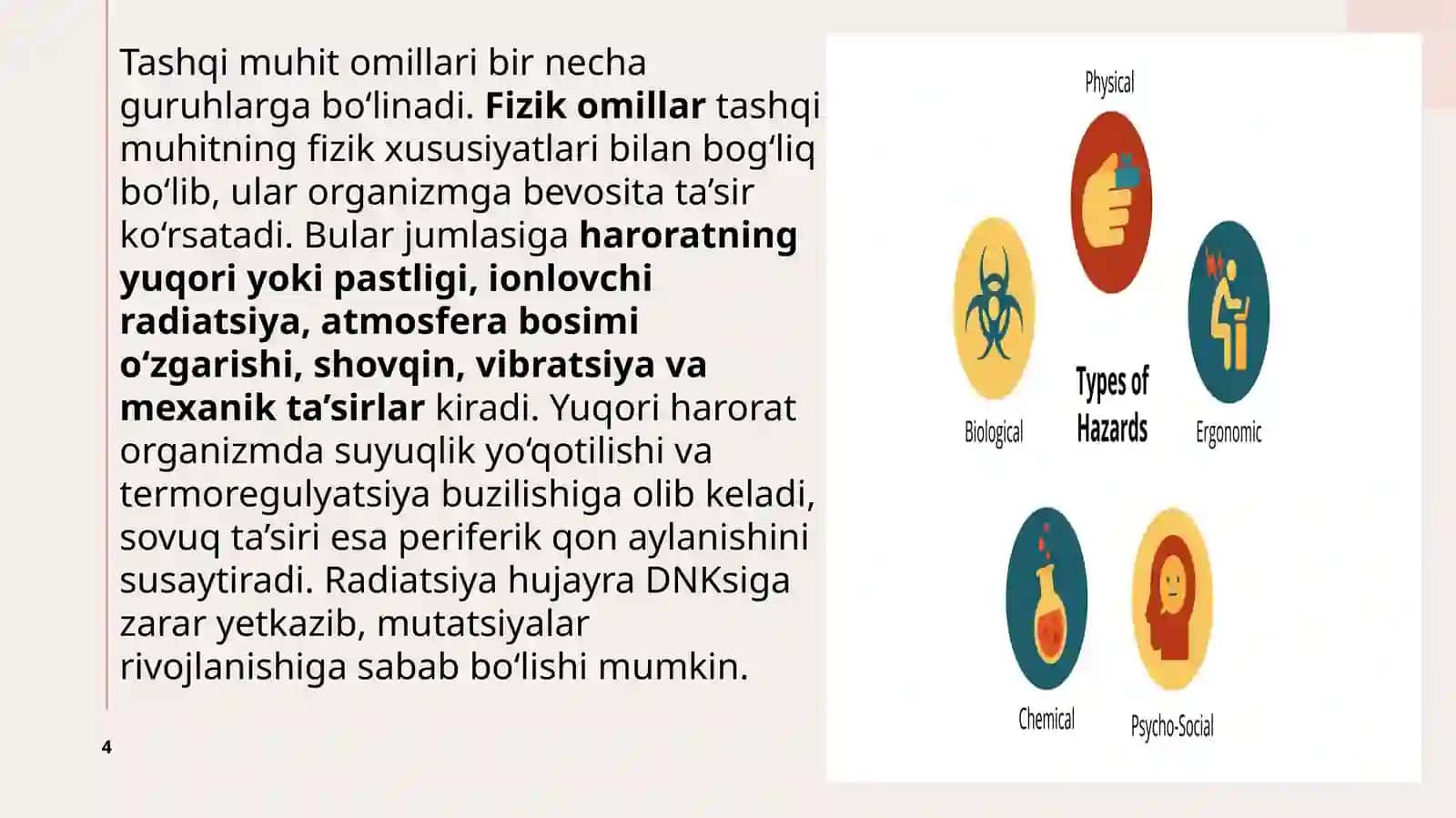 Tashqi muhit omillarining organizmga ta’sirining patofiziologik asoslari 4