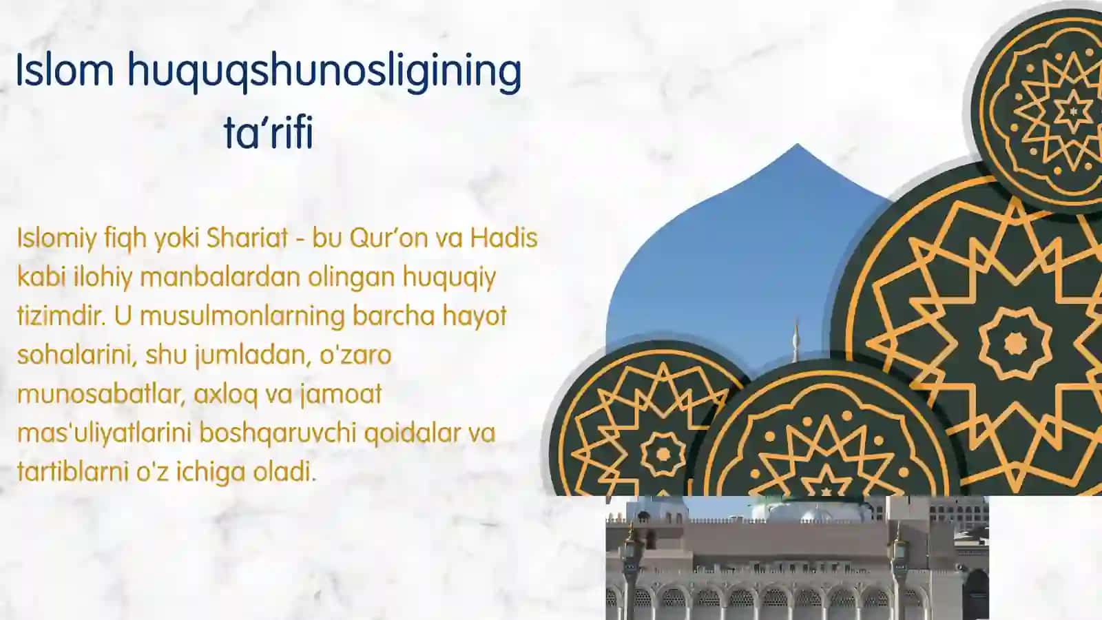 Islom huquqshunosligida oila, nikoh, taloq, idda, zihor tushunchalarini taʼriflash va taqdimot tayyorlash 4