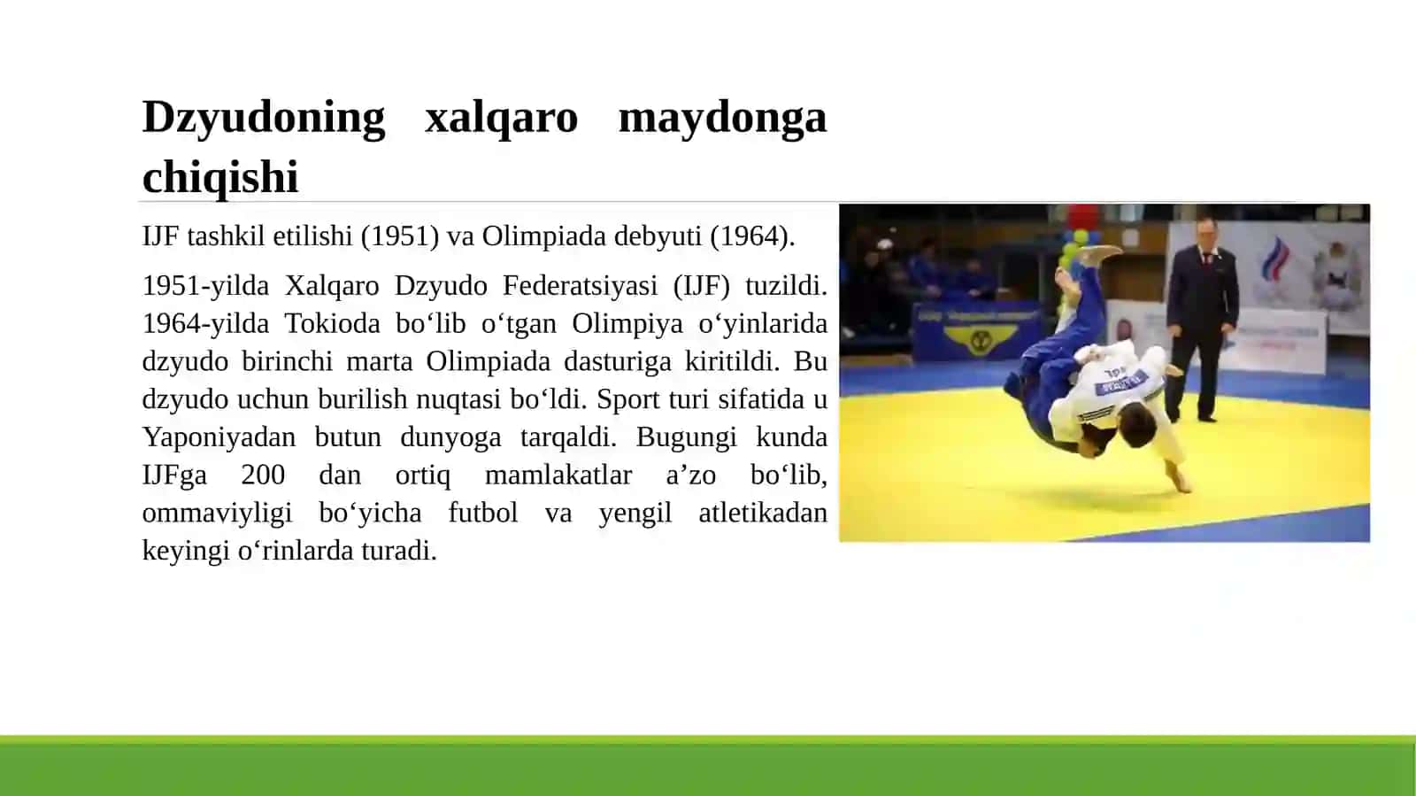 Dzyudo va sambo kurashining kelib chiqish tarixi va istiqbollari 4