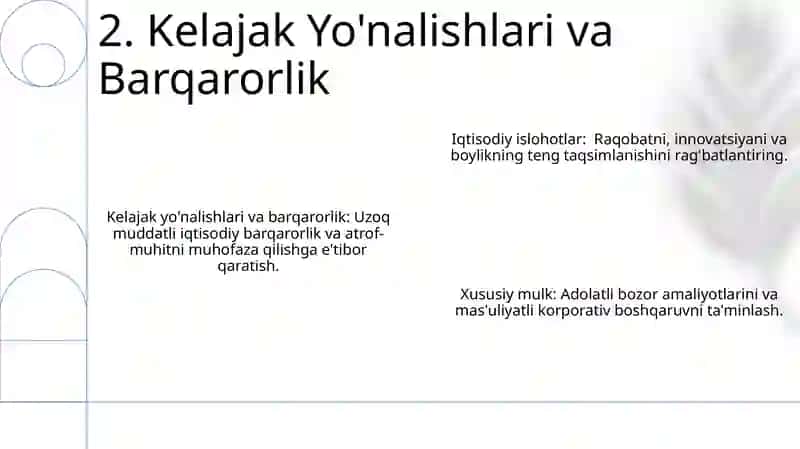 Iqtisodiy islohotlar xususiy mulchilikning shakilanishi 4