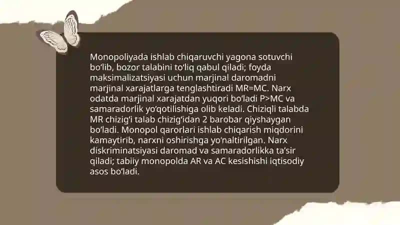 Narxning shakllanish xususiyatlari 4