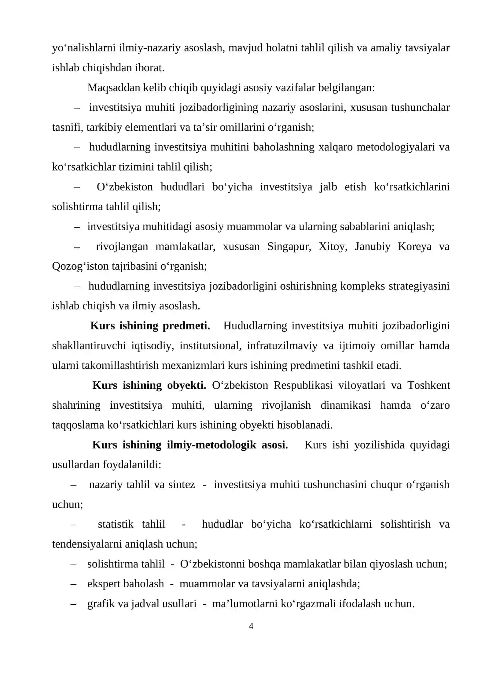 HUDUDLARNING INVЕSTITSIYA MUHITI JOZIBADORLIGINI OSHIRISHNI TAKOMILLASHTIRISH YO‘NALISHLARI 4