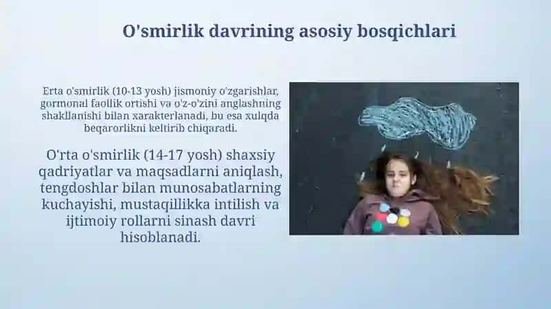 Yoshlik davrining psixologik xususiyati 4
