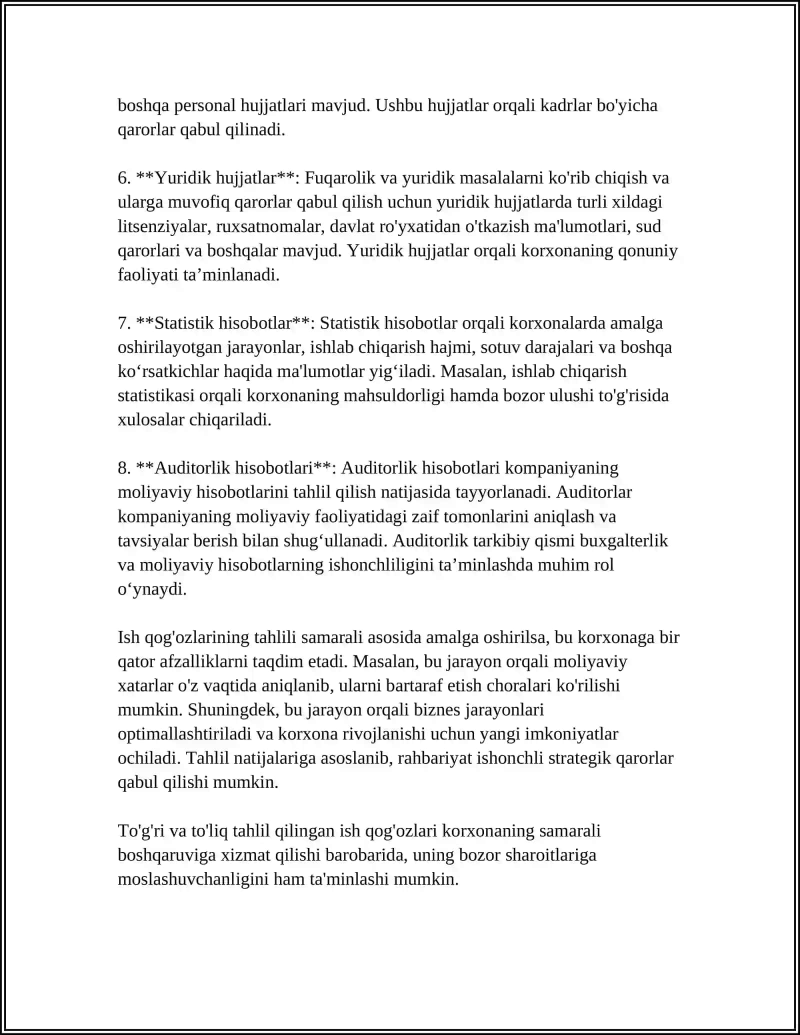 ISH QOGʻOZLARINING GRAMMATIK TARKIBI 4