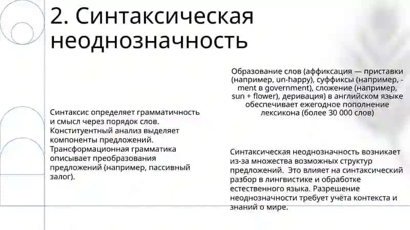 Словообразование, морфология, синтаксис 4