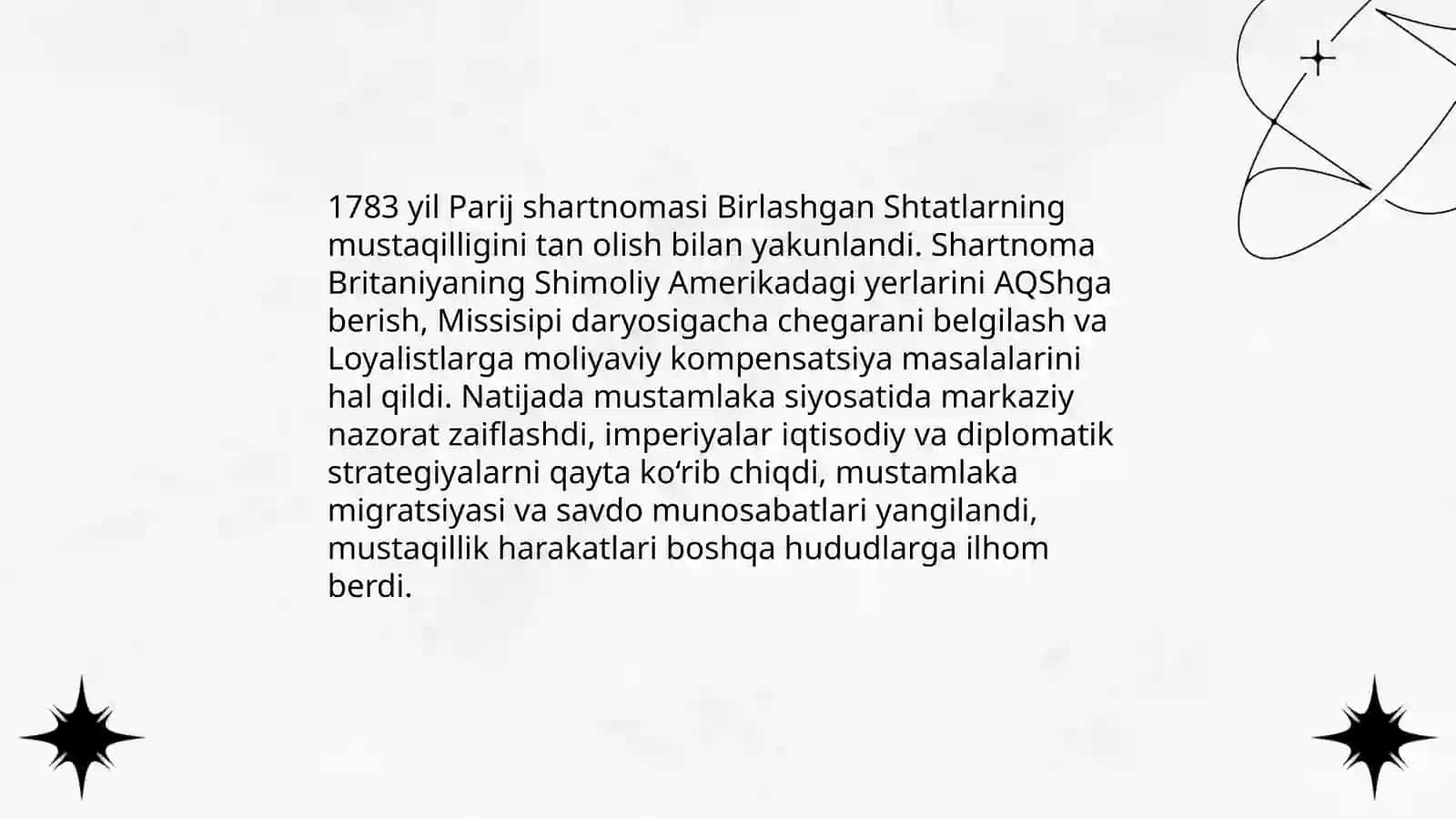 XVIII asr oxiridagi xalqaro munosabatlar 4