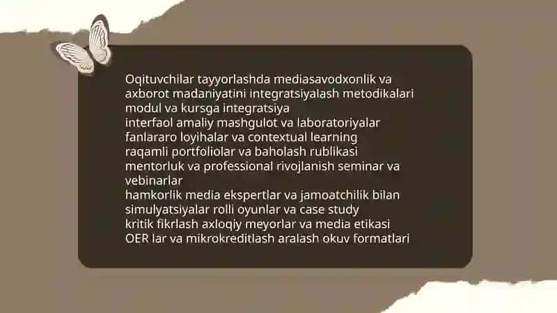 Pedagogik ta'lim tizimida mediasavodxonlik va axborot madaniyati 4