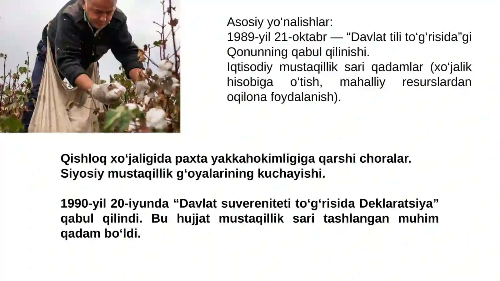 MUSTAQIL O‘ZBEKISTON RESPUBLIKASI TASHKIL TOPISHINING TARIXIY AHAMIYATI 4