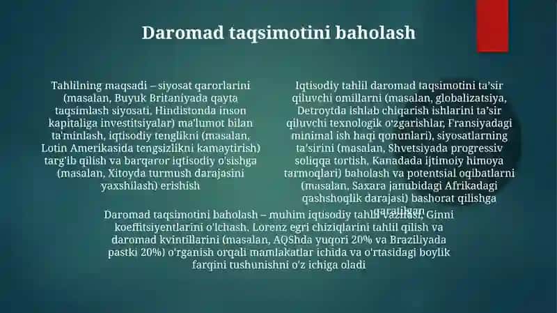 Iqtisodiy taxlilning maqsadi va vazifalari 4