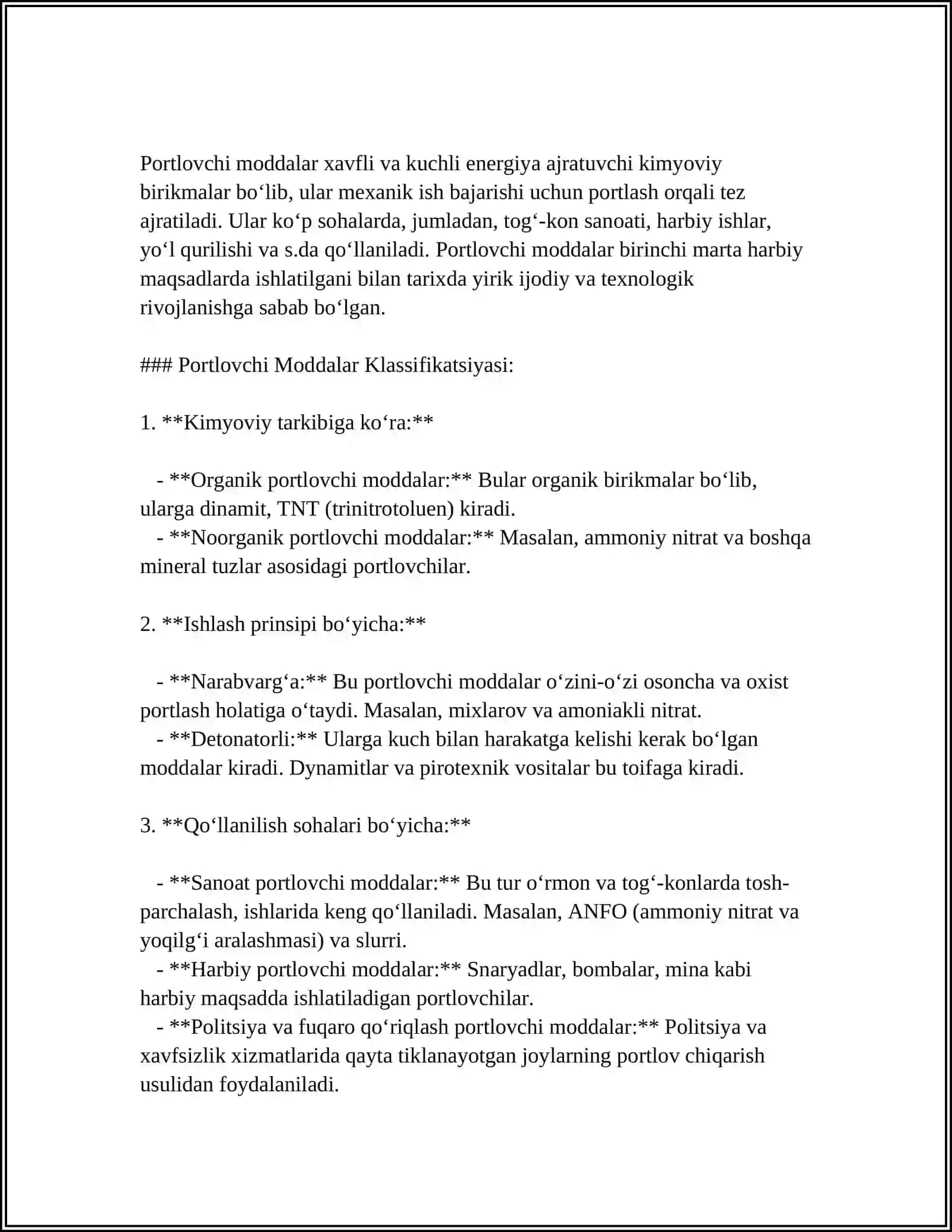 EMULSIYALIK PORTLOVCHI MODDALARNING QOʻLLANISHI 4