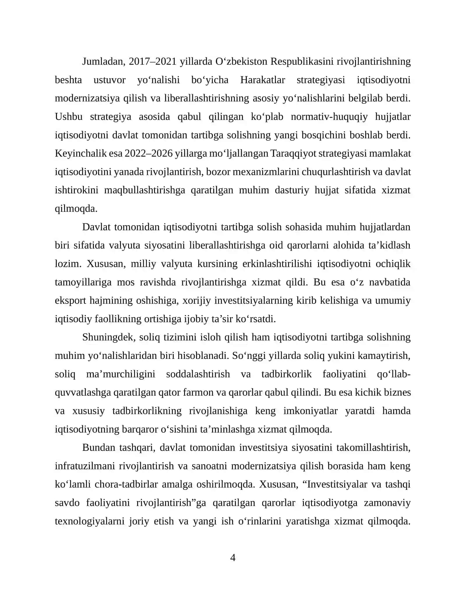 Iqtisodiyotni davlat tomonidan tartibga solish, uning vositalari va usullari 4