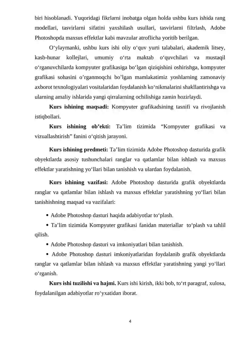 Kompyuter grafikadsining tasnifi va rivojlanish istiqbollari 4