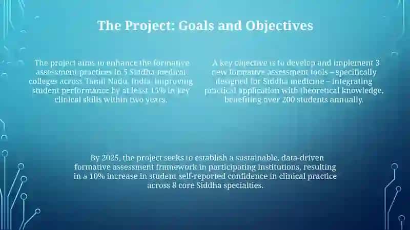 Siddha Medical Education Formative Assessment Culture project 4