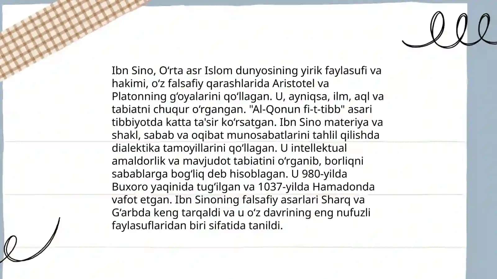 Abu Ali ibn Sino ilmiy merosini oʻrganish 4