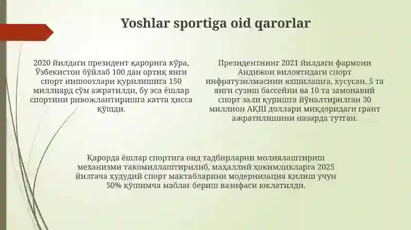 Sport toğrisida prezident formonlari 4