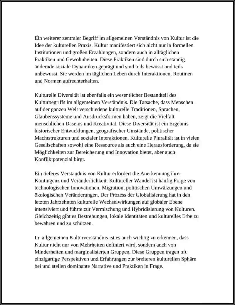 DIE KULTUR ALLGEIMEINES KULTURVERSTANDNIS 4