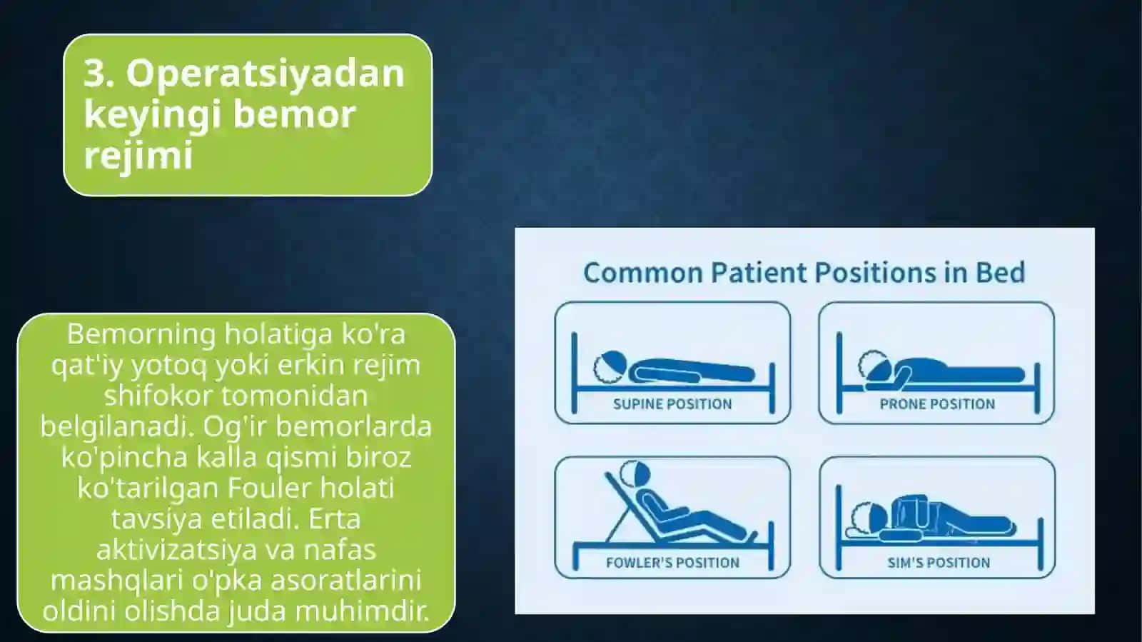 Tibbiyotkasbigakirish/Xirurgik bemorlarni kuzatish va davolash usullari haqida ma'lumotlar mavzusida slayd 16 talik mukammal tuzilish aniq rasmlar 4