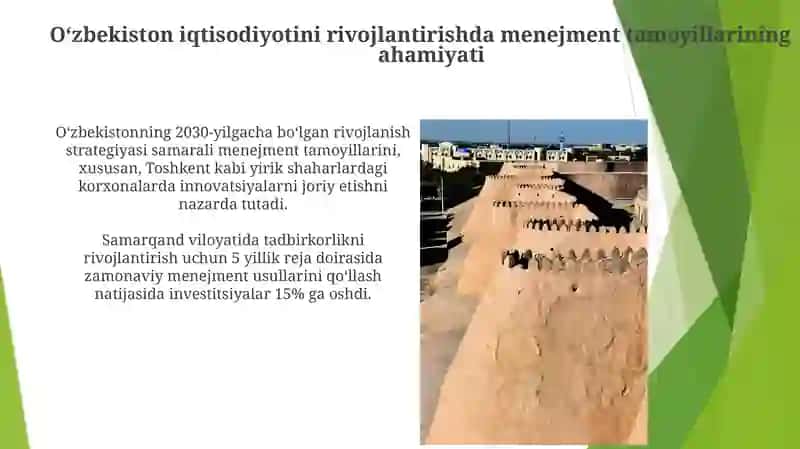 O'zbekiston iqtisodiyotini rivojlantirishda menejment tamoyillari 4