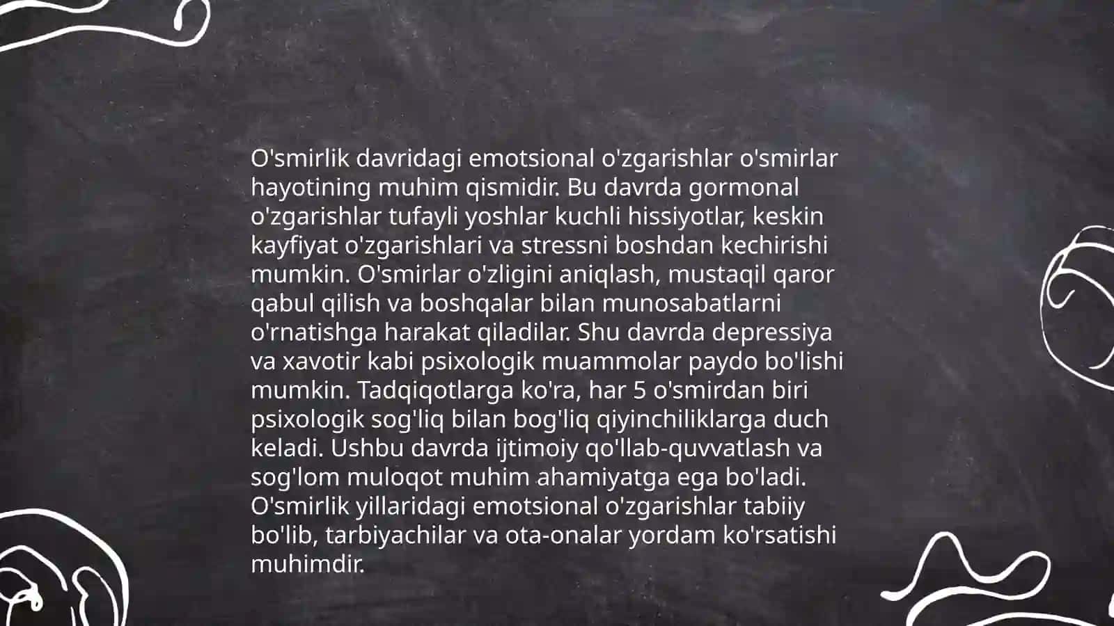 O'smirlik davridagi psixik rivojlanishning ummumiy tavsifi 4