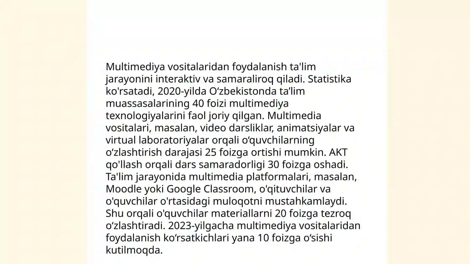 Jahon ta'lim tizimida boshlangʻich ta'limni o'qitishga xos samarali yondashuvlar 4