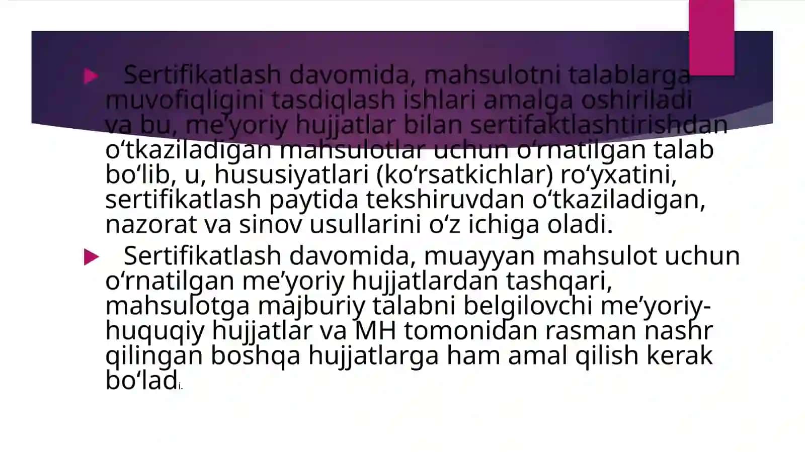 Mahsulotni sertifikatlashni tashkiliyxuquqiyasasoslari 4