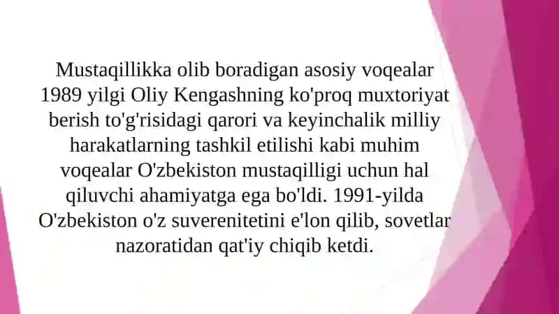 Oʻzbekistonda mustaqillik gʻoyalarining tarixiy asoslari 4