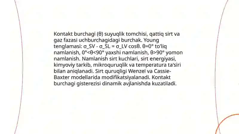Sirt hodisalari.Absorbsiya.xromatografiya 4