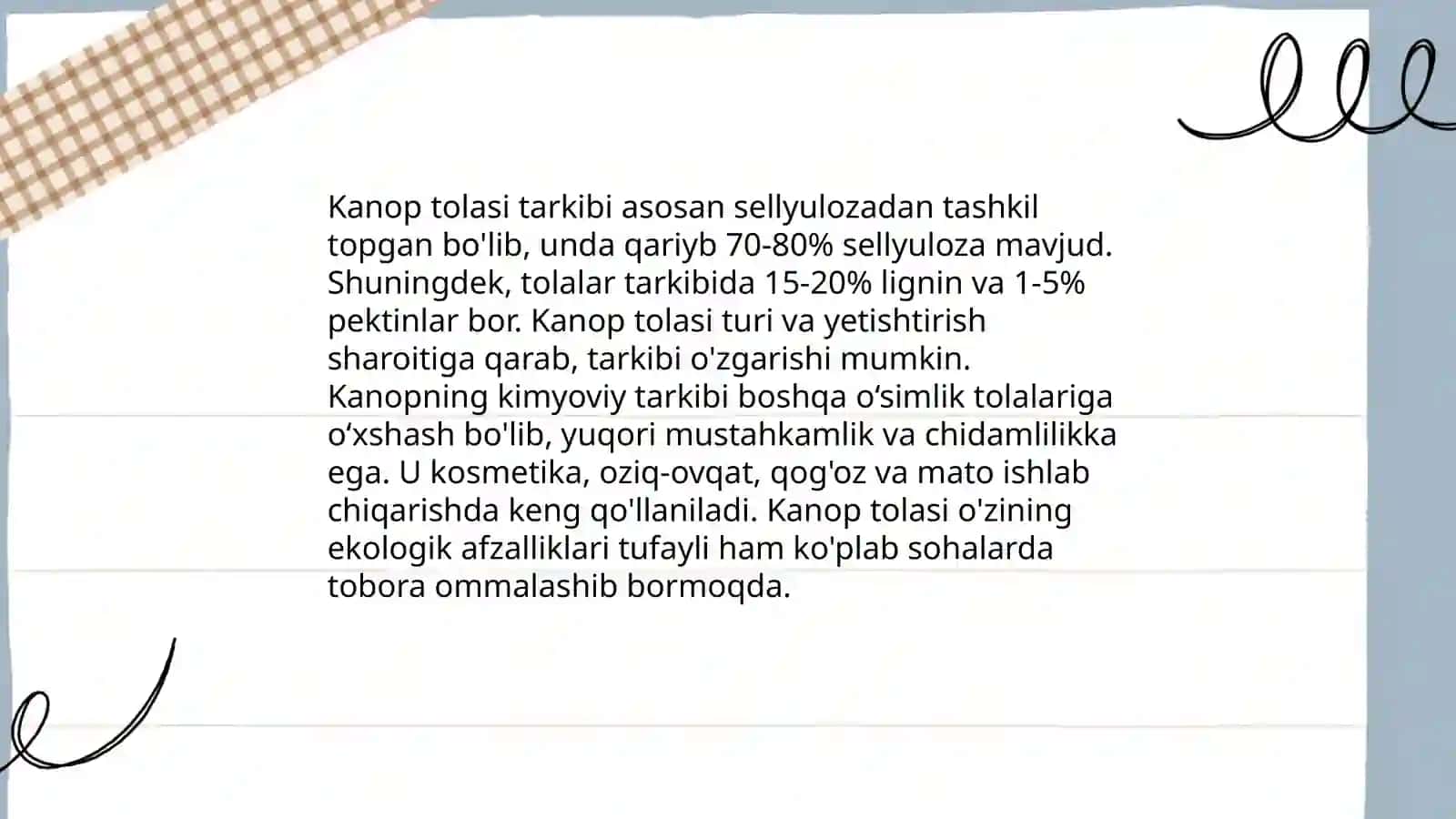 Kanop tolasining sifatini belgilovchi standartlar 4