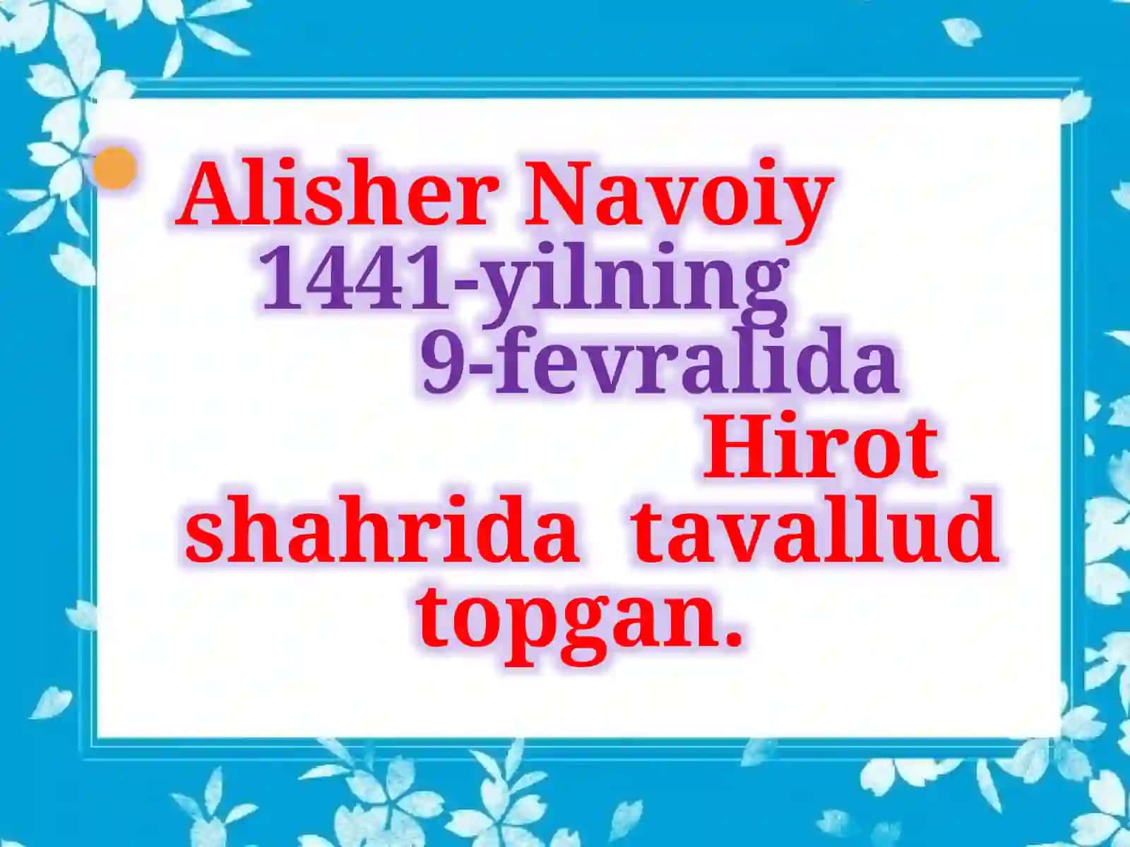 5-sinf Adabiyot Alisher Navoiyning Hayrat ul-abror dostoni dars ishlanma 4
