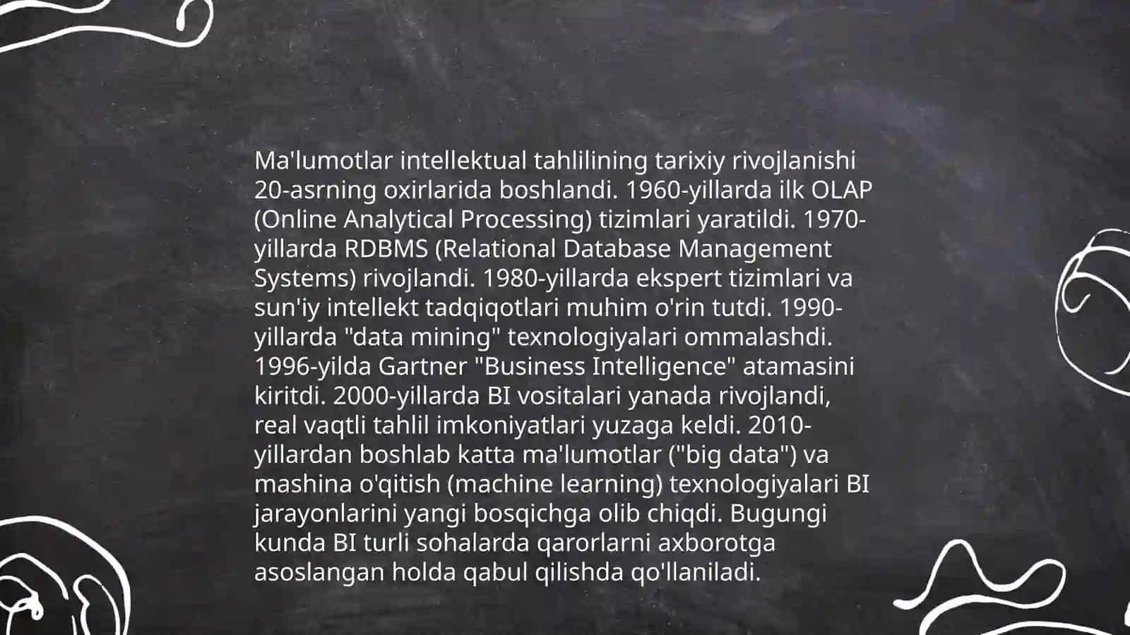 Ma'lumotlar intellektual tahlilining ahamyati 4