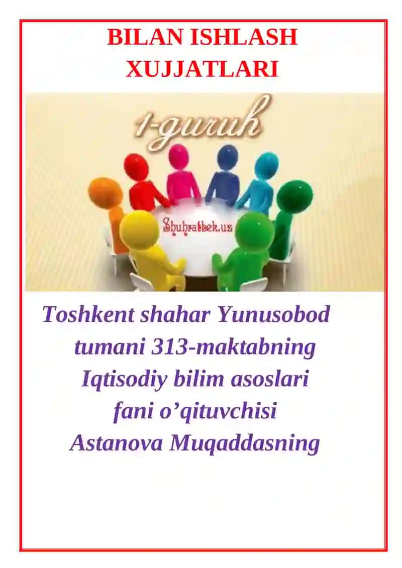 IQTIDORLI O’QUVCHILAR BILAN ISHLASH XUJJATLARI 4