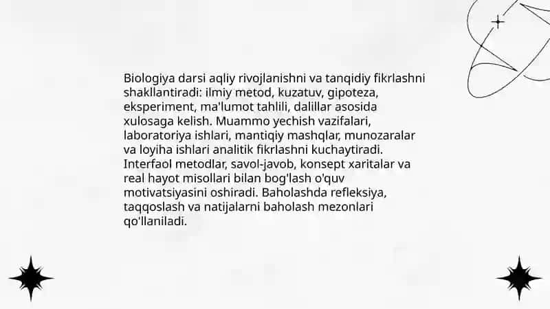 Biologiyani o'qitishda ma'naviy axloqiy aqliy iqtisodiy gigeynik jinsiy va jismoniy tarbiyalash maslalari 4