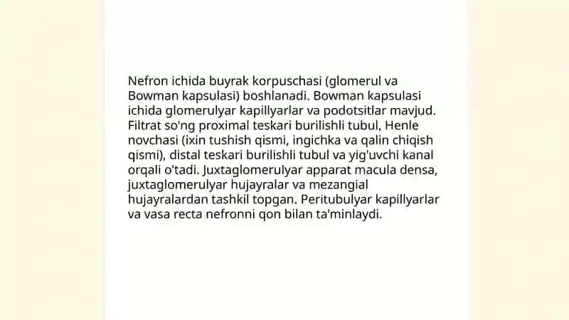 Siydik ayiruv tizimi 4