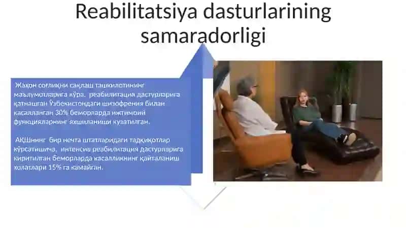 Shizofeniya kasalligi da reabilizatsiya muommosi 4