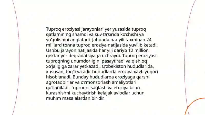 Tuproq jarayonlarida eng oddiy gidralogiyani o'rganish 4