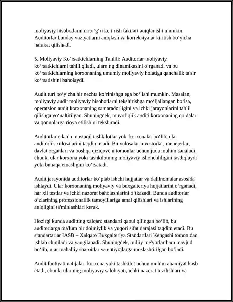 AUDITNING MOHIYATI MAQSADI VA VAZIFASI 4
